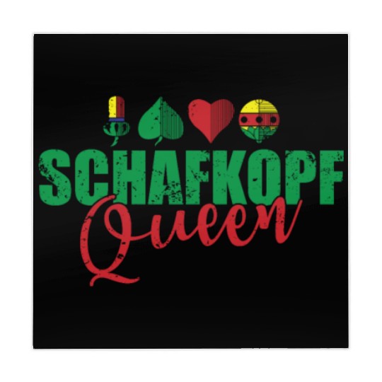 Schafkopf Queen Card Game playing Card Mahjong Mats