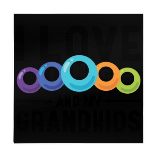 I Love Bingo And My Grandkids Funny Bingo Mahjong Mats