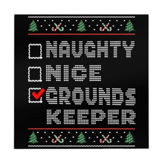 Naughty Nice Groundskeeper, Matching Christmas Mahjong Mats