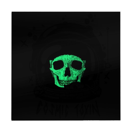 Astronaut Skull - Green Mahjong Mats