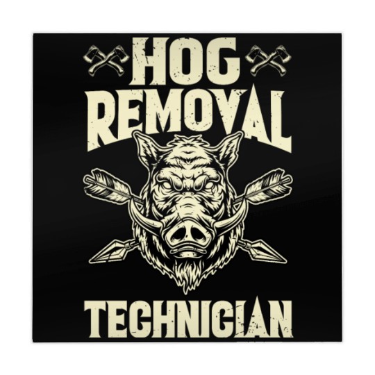 Hog Removal Technician Boar Hunting Mahjong Mats