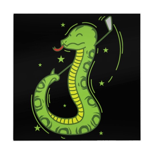 Snake plays Golf Reptile Animal Zoo Mahjong Mats