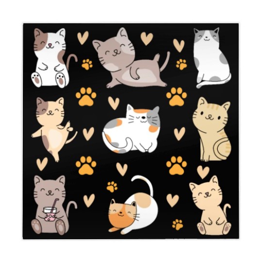 Cats Cute Cat Lover Cat Owner Many Cats I Cute Cat Mahjong Mats