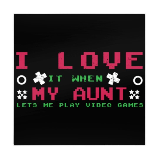 Love My Aunt Play Video Game Lover Gaming Mahjong Mats