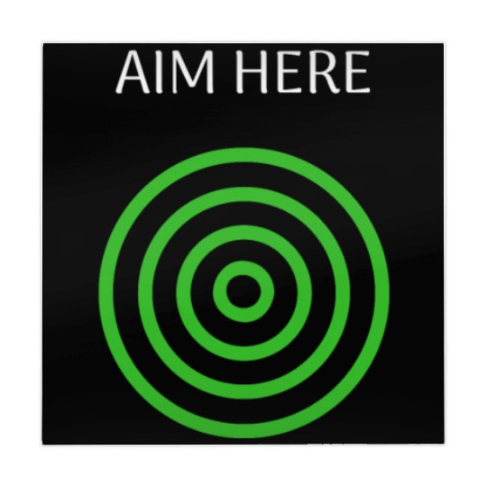 Aim Here Target Archery Bullseye Mahjong Mats