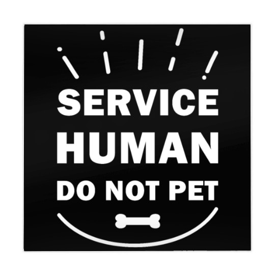Service Human Do Not Pet Funny Dog Mahjong Mats