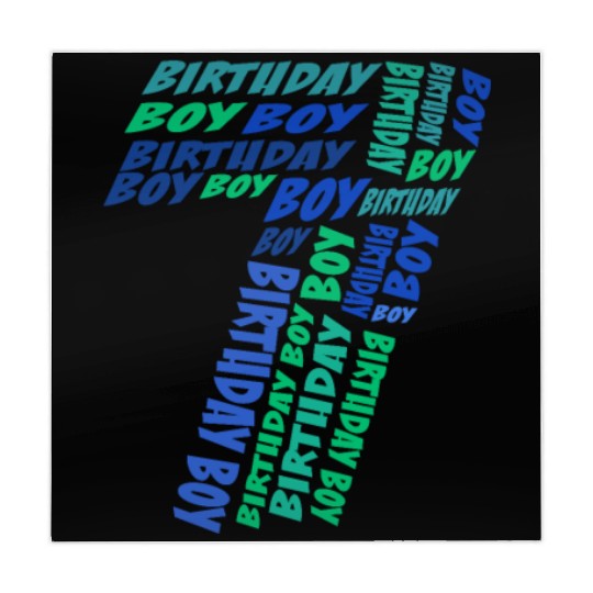 Birthday Boy 7th Birthday | Boys Birthday Mahjong Mats |