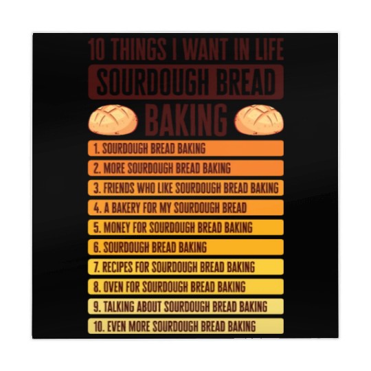 Sourdough Bread Baking Foodie Baker Cooking Mahjong Mats