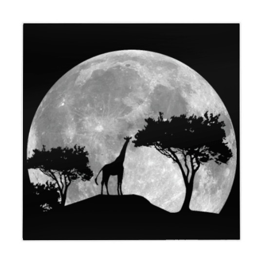 Giraffe Savanna By Night Mahjong Mats