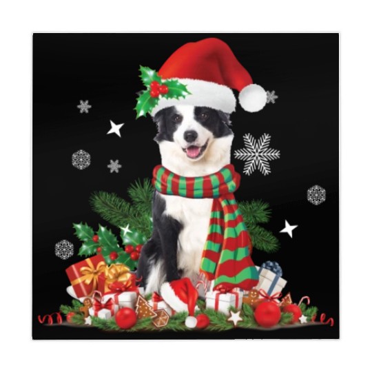 Christmas Border Collie Mahjong Mats