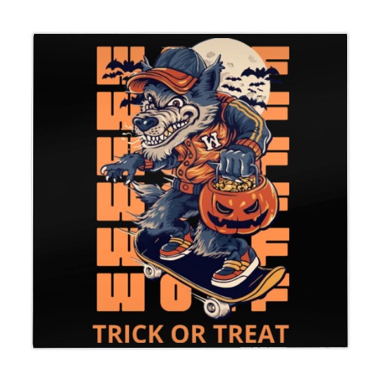 Trick Or Treat Werewolf Halloween Design Mahjong Mats