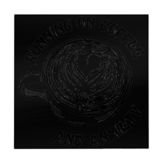 Running On Coffee And Anxiety | Espresso| Latte| Mahjong Mats