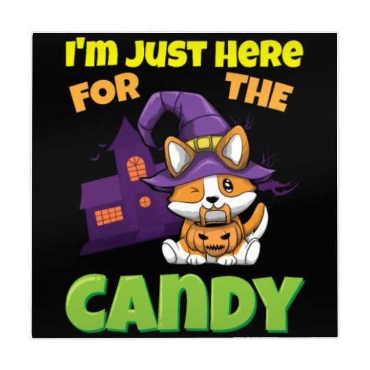 I'm Just Here For The Candy Scary Halloween Beast Mahjong Mats