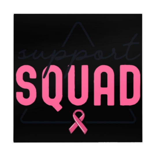 Breast Cancer Support Squad Matching Family Mahjong Mats