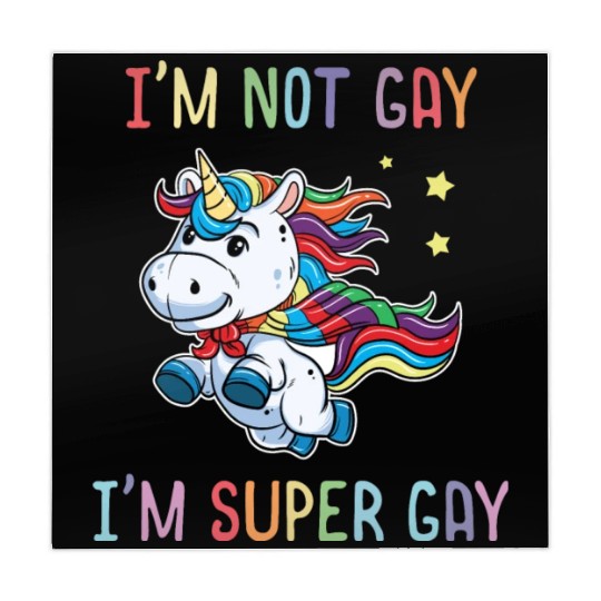 LGBT Funny Rainbow Unicorn Super Gay Lesbian Pride Mahjong Mats