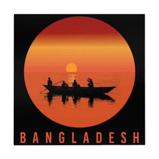 Bangladesh Natural Sunset Silhoutte Mahjong Mats