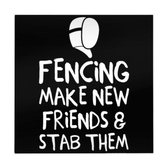 Fencing Make New Friends and Stab Them Fencing Mahjong Mats