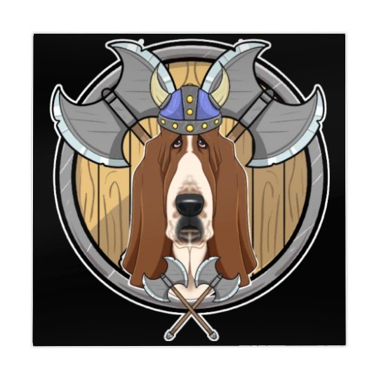 Basset Hound I Valhalla I Viking Mahjong Mats