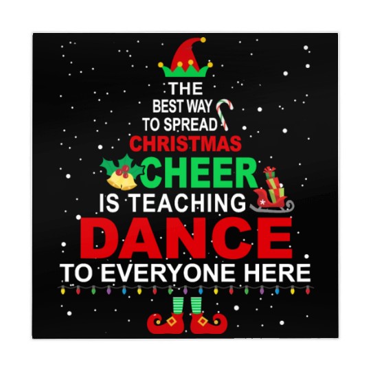 Dance Teacher Christmas Mahjong Mats Elf Cheer Mahjong Mats