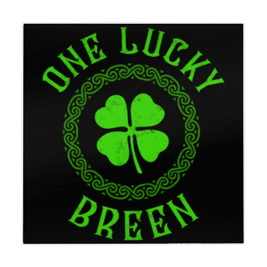 One Lucky Breen Irish Family 4 Leaf Clover Mahjong Mats