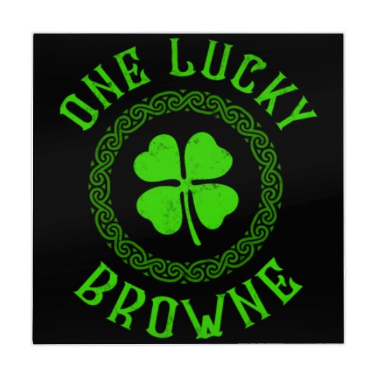 One Lucky Browne Irish Family 4 Leaf Clover Mahjong Mats