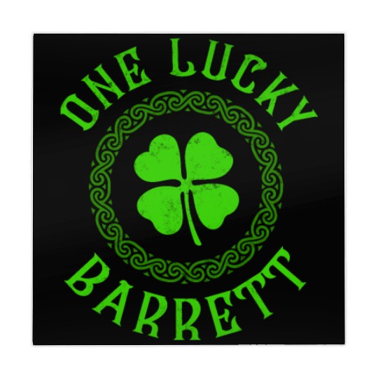 One Lucky Barrett Irish Family 4 Leaf Clover Mahjong Mats