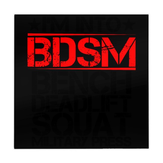 I'm Into BDSM Bench Squat Deadlift Military Press9 Mahjong Mats