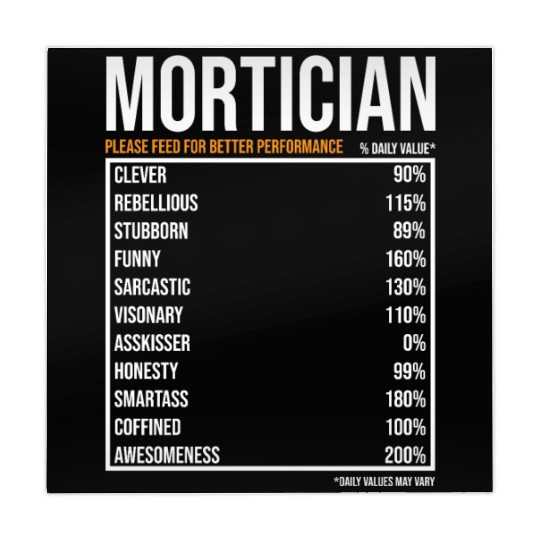 Mortician Daily Value funny Mortician Mahjong Mats