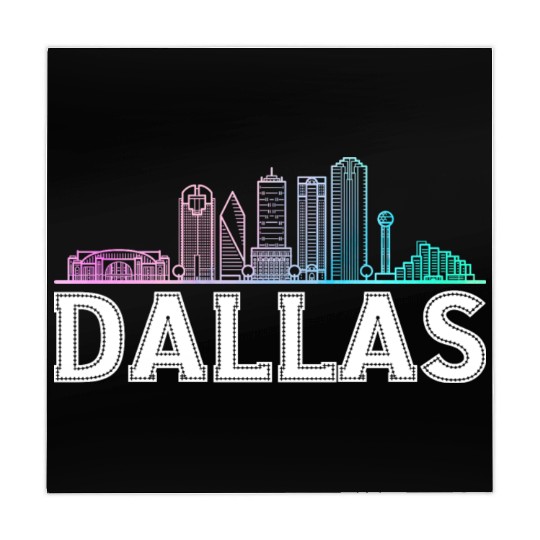 Dallas City Texas Dallas Mahjong Mats
