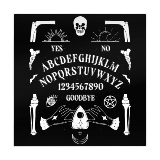 Scary Ouija Board, Spirit Board, Halloween Mahjong Mats