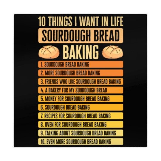 Sourdough Bread Baking Foodie Baker Cooking Mahjong Mats