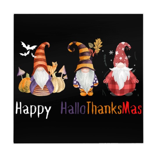 happy hallo thanksmas Thanksgiving gnome Funny Mahjong Mats