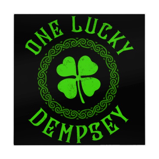 One Lucky Dempsey Irish Family Four Leaf Clover Mahjong Mats