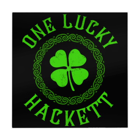 One Lucky Hackett Irish Family Four Leaf Clover Mahjong Mats