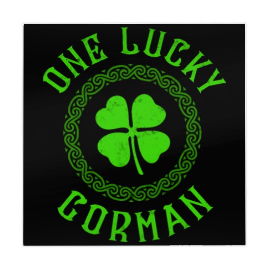 One Lucky Gorman Irish Family Four Leaf Clover Mahjong Mats