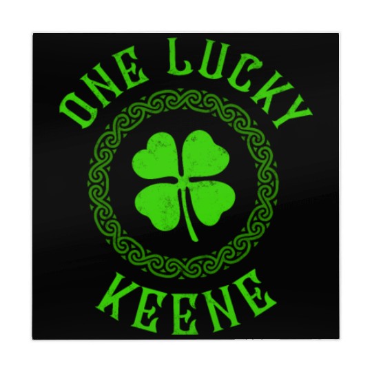 One Lucky Keene Irish Family Four Leaf Clover Mahjong Mats