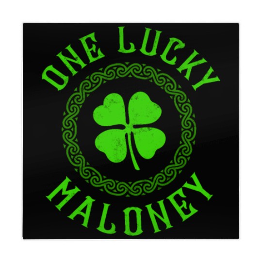 One Lucky Maloney Irish Family Four Leaf Clover Mahjong Mats