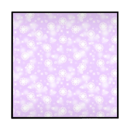 Violet Snowflakes Pattern Mahjong Mats