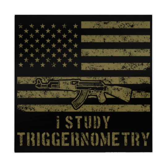 I Study Triggernometry Gun Lover Mahjong Mats