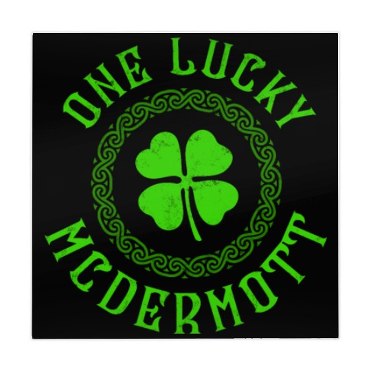 One Lucky McDermott Irish Family Four Leaf Clover Mahjong Mats