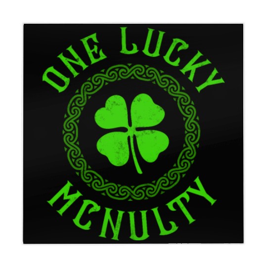 One Lucky McNulty Irish Family Four Leaf Clover Mahjong Mats