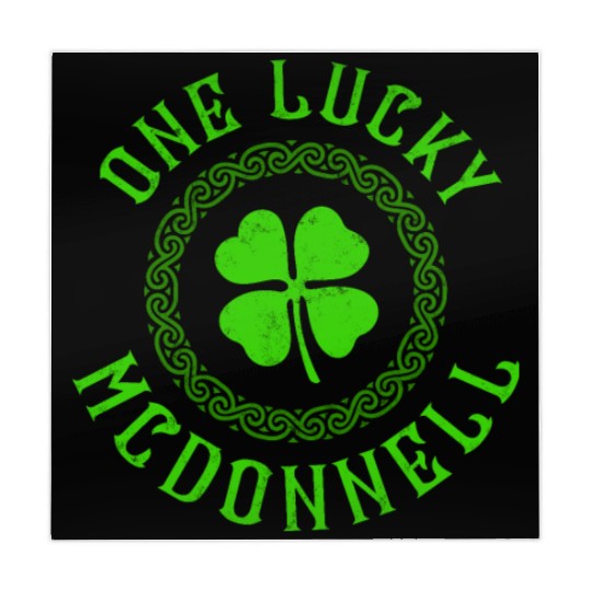 One Lucky McDonnell Irish Family Four Leaf Clover Mahjong Mats