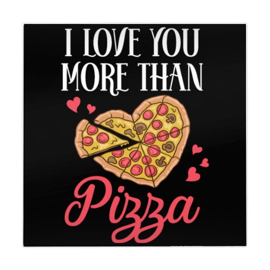 I Love You More Than Pizza Funny Pizza Lover Gift Mahjong Mats