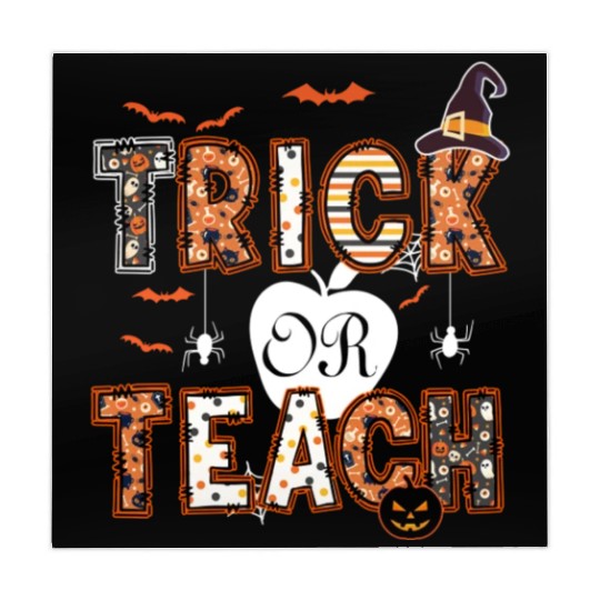 Trick Or Teach Funny Halloween Teacher Life Gift Mahjong Mats