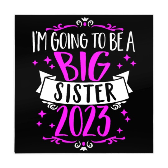 Going to be a Big Sister 2023 Pregnancy Big Sis Mahjong Mats