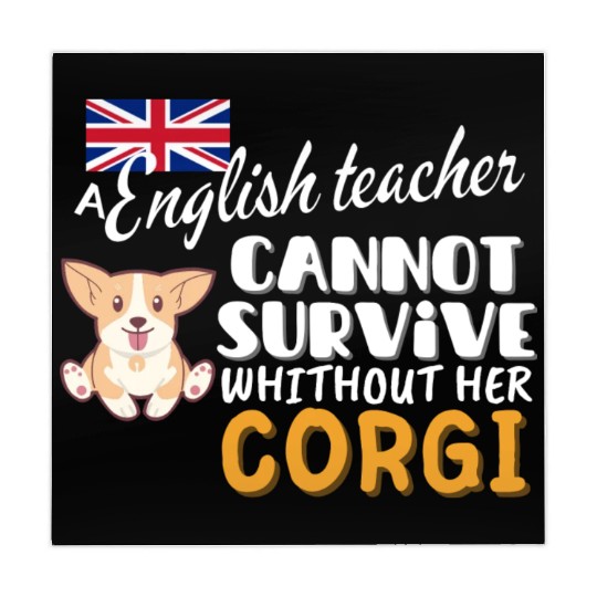 English teacher gift idea for women dog Corgi Mahjong Mats