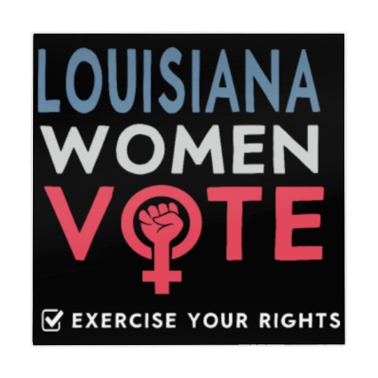 Louisiana Women Vote Voter 2022 Election Feminist Mahjong Mats