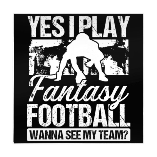 Fantasy Football Player Yes I play Fantasy Team Mahjong Mats