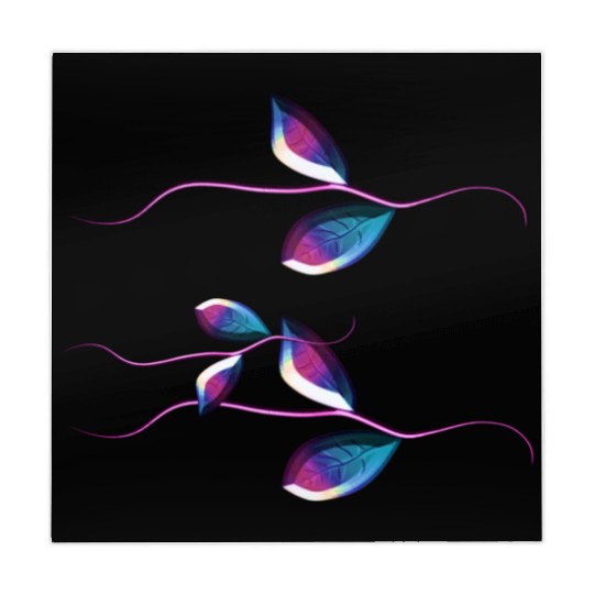 leaves nature stem icon purple Mahjong Mats