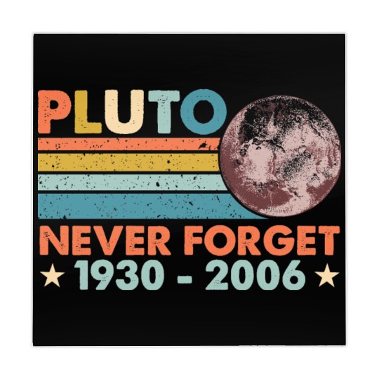 Pluto Never Forget Astronomy Space Science Nerd Mahjong Mats